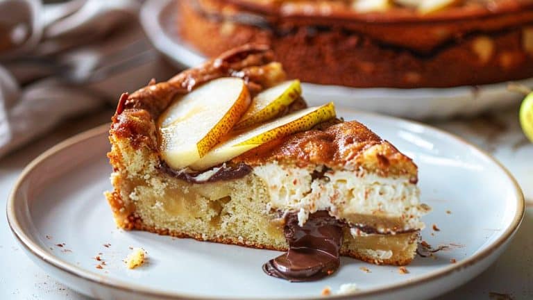 Magnifique recette de gâteau fondant aux poires et à la ricotta : un dessert simple, économique et irrésistible