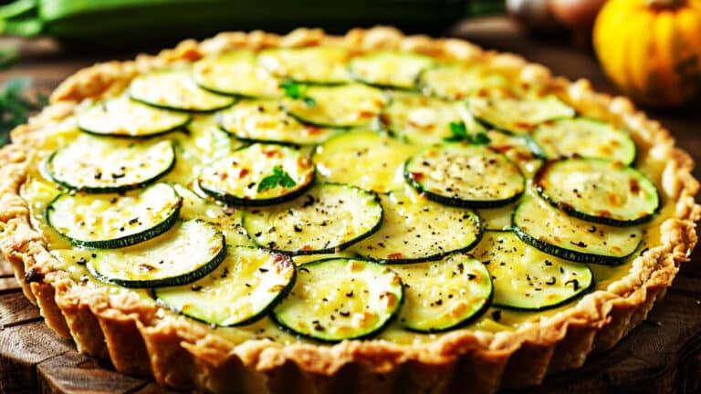 Magnifique tarte aux courgettes et emmental : une recette simple pour raviver les saveurs d’été dans votre assiette