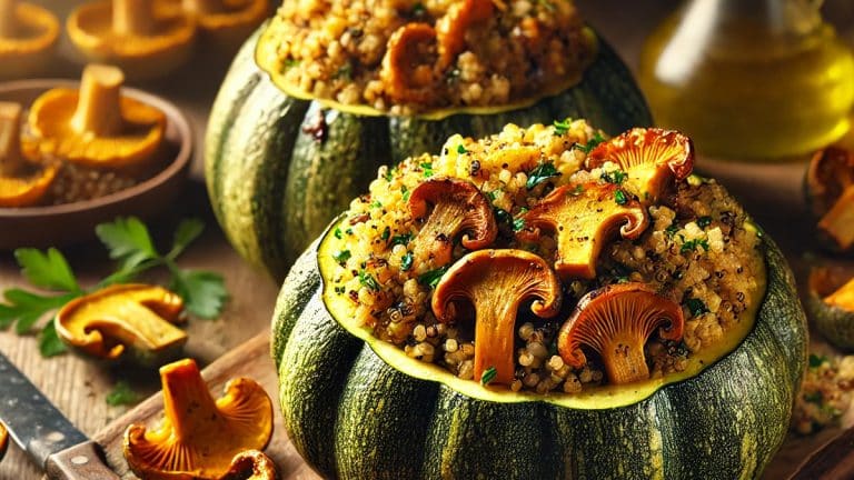 Les courgettes rondes farcies aux girolles et quinoa : un délice sain qui ravira vos papilles