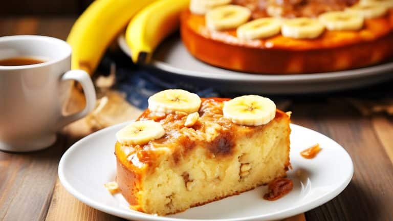 Redécouvrez les plaisirs sucrés avec ce gâteau tatin banane caramel, un délice accessible à tous