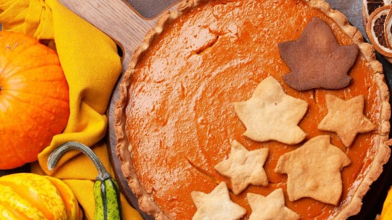 Saveurs d’automne avec cette tarte à la citrouille et épices, un délice pour vos papilles