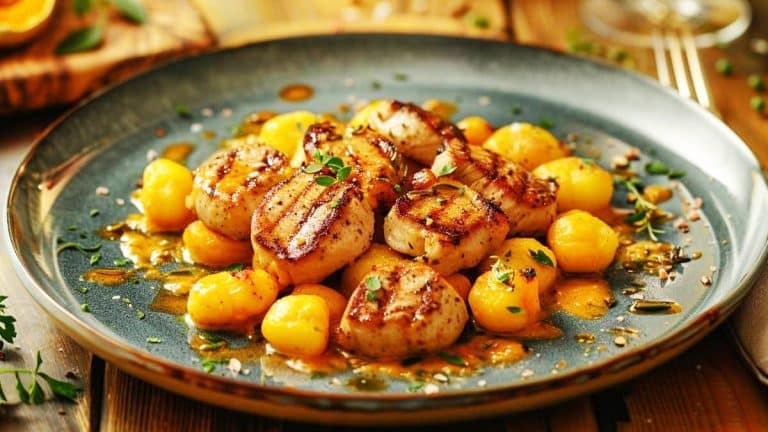 Épater vos invités avec une piccata de veau et gnocchis de butternut au Cantal, une recette simple et raffinée