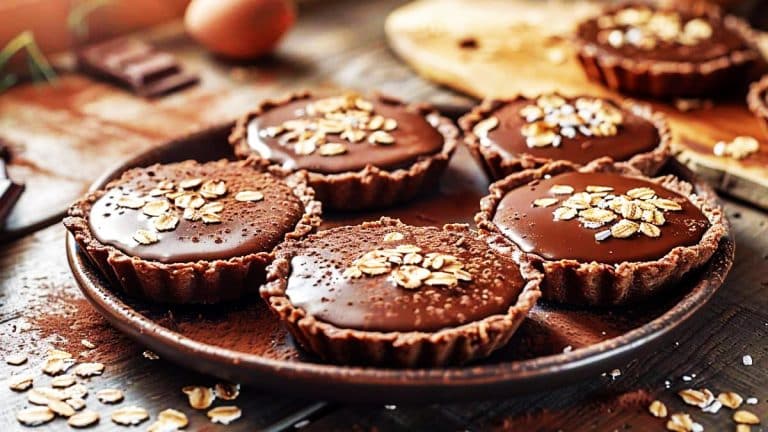 Voici comment réaliser des tartelettes au chocolat et flocons d’avoine pour un goûter sain