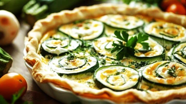 Découvrez comment la feta et les courgettes roulées peuvent transformer votre quiche en une œuvre d’art culinaire