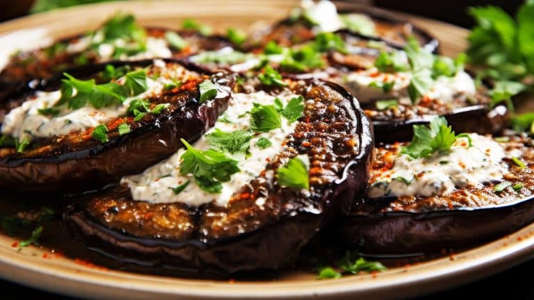 Aubergine au four avec une farce de boulghour et feta avec nos 4 astuces de grand chef