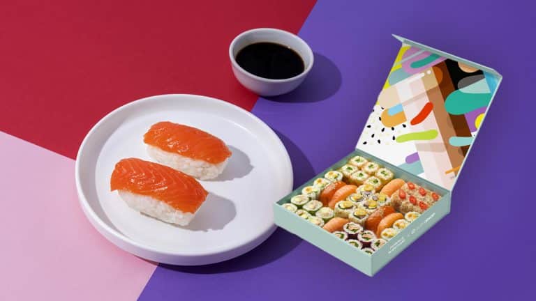 La nouvelle box artistique de Sushi Shop avec Florence Blanchard, une fusion entre art et saveurs